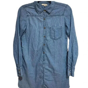 Charlotte Russe Women’s Denim Button-Down Dress w/ Collar Size Medium (no belt)